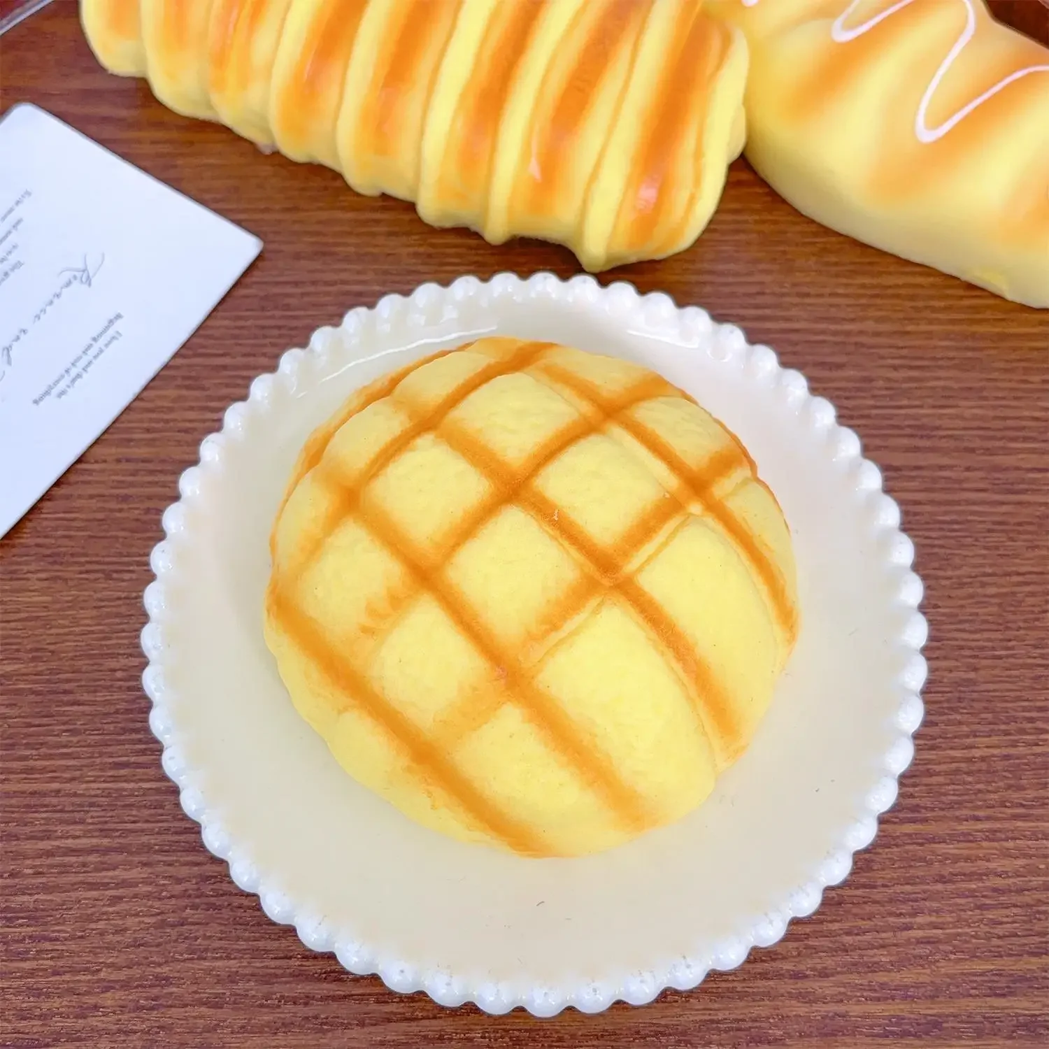 Squishy Food Creative Simulation Bread Toast Slow Rising Squeeze Stress Relief Sensory Toys Desktop Decoration view 17