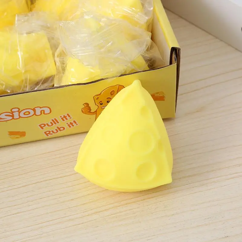 New Cheese Squishies Toy Slow Rising Stress Relief Fidget Toy view 3