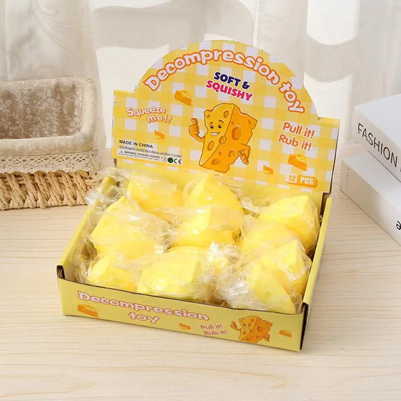 New Cheese Squishies Toy Slow Rising Stress Relief Fidget Toy view 6